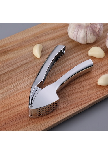 Wezone Büyük Boy Manuel Sarımsak Ezici Seti, Çift Fonksiyonlu Mutfak Gereci, Inox Renkli, Pratik Kutu Paketi Diğer