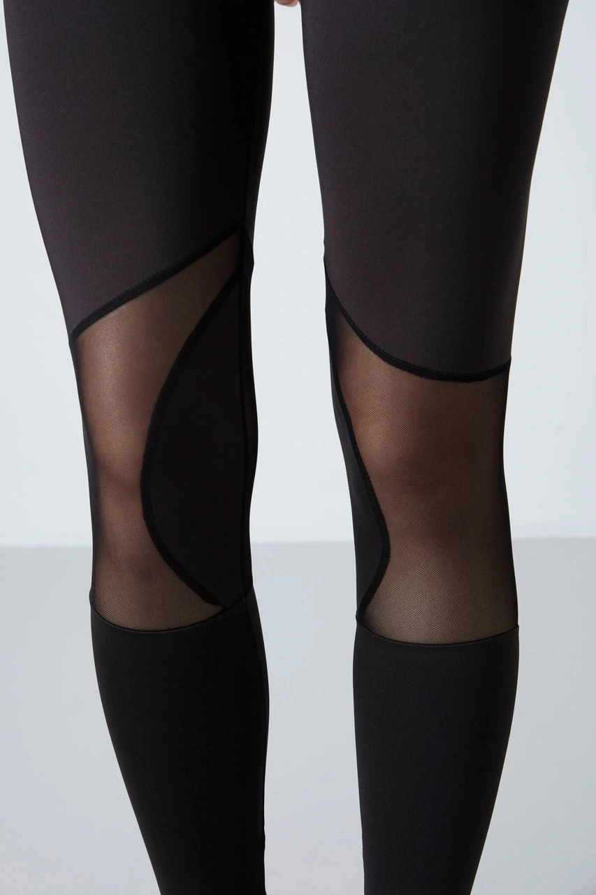 Tommy Life Siyah Esnek Standart Fit Performans Kadın Tayt Takım 95331 Çok Renkli