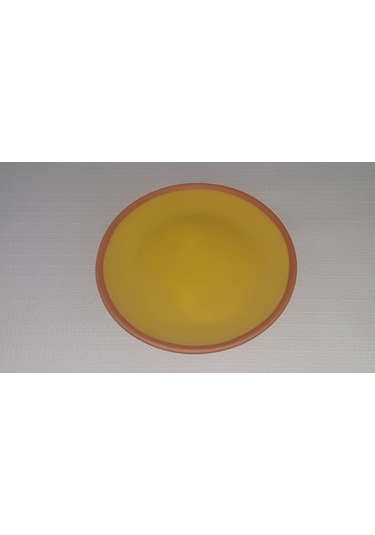 Seramik Sunum Tabağı 18 Cm Sarı