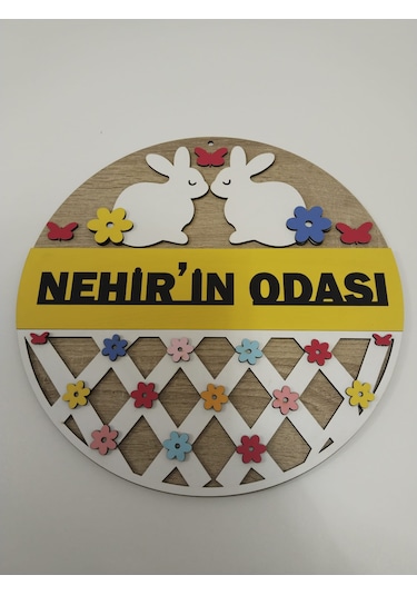 İsme Özel Çocuk Odası Kapı Süsü Kaliteli Ve Şık