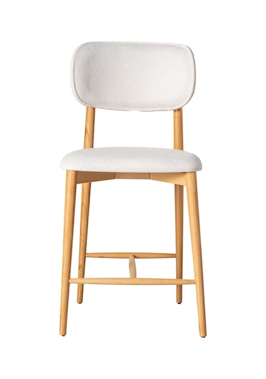 Polo Bohem Ahşap Bar Sandalyesi Natural