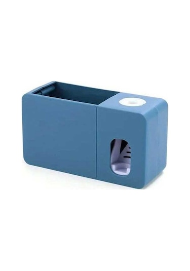 Trendooze Gaojunshop01 Koyu Mavi Hijyenik Diş Macunu Dispanseri Ve Askılık Koyu Mavi