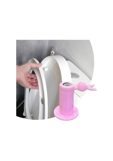 Trendooze Homyl Tuvalet Oturağı Minderi, Pratik Sabitleyici, Pembe Pembe