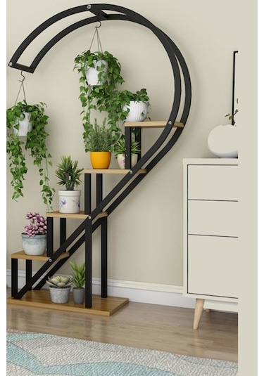 Saksılık Modelleri Ev Salon Çiçekliği Saksılık Ahşap