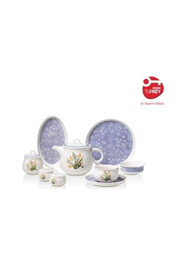 Korkmaz Aşiyan Collection 30 Parça Kahvaltı Takımı Çok Renkli