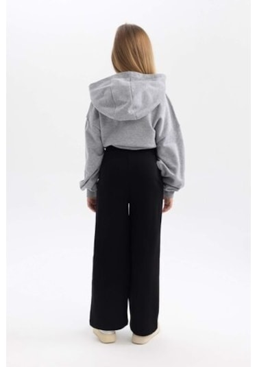 DeFacto Kız Çocuk Wide Leg Pantolon B7784A8NSBK81 Siyah