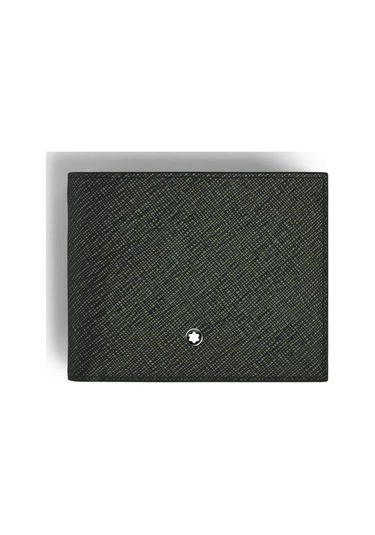 220385 Montblanc Sartorial 6 Cc Tweed Yeşil Cüzdan