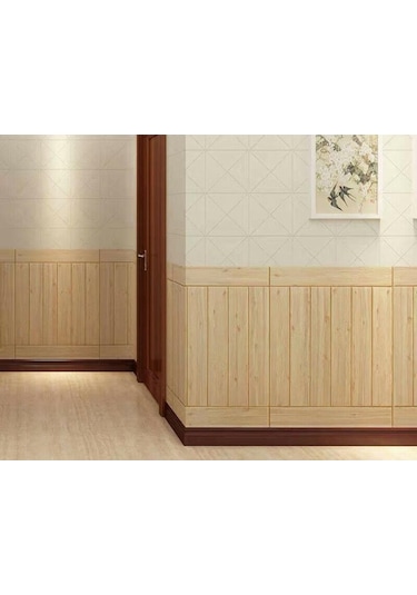 10 Adet Nw37 Ahşap Lambri Arkası Yapışkanlı Esnek Silinebilir