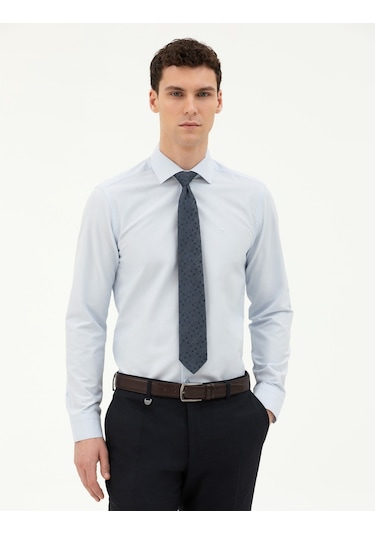 Pierre Cardin Erkek Açık Mavi Gömlek Basic 50285562-vr003 Açık Mavi