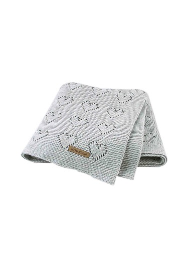 Sones Çok İşlevli Bebek Örgü Aşk İçi Boş Rüzgar Geçirmez Klima Battaniyesi Kılıfı, Boyut: 100x80cm Gri