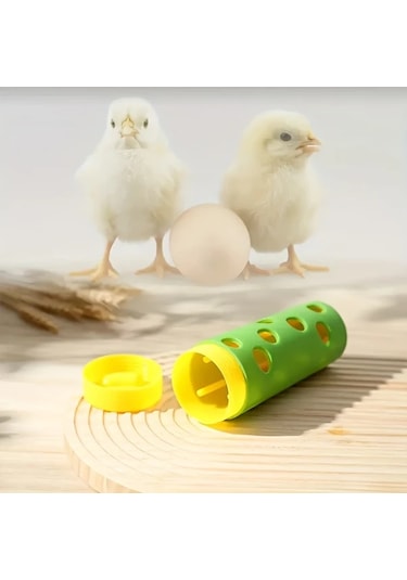 Primepickings Yeşil - 1 Adet Dayanıklı Tavuk Ödül Oyuncağı, Dökülme Önleyici Delikli