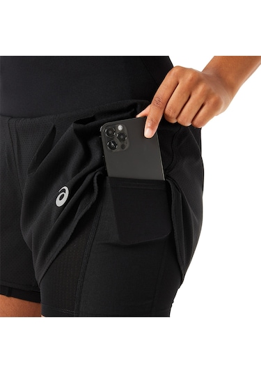 Asics Road 2-n-1 3.5ın Short Kadın Black Şort 2012c975-001 Siyah