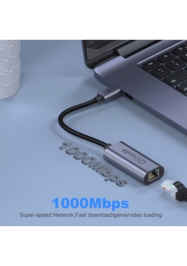 Tongxida Qgeem Ua05-a Usb 3.0 Ethernet Adaptörü, Usb Rj45 Lan Dönüştürücü, 547447426