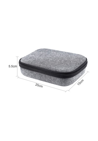 Vkemall Andoer Gri Kamera Çantası - Djı Osmo Pocket 2 İçin Spor Kamerası Taşıma Çantası 20x15x5.5cm