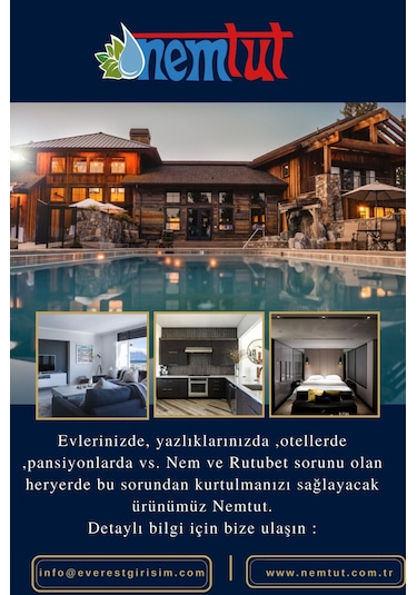 Nemtut Otel ve Konaklama Yerlerine Özel Kötü Koku Nem Rutubet Tutucu