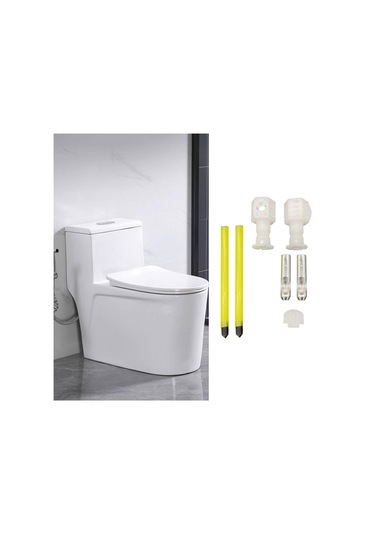 Suntek Klozet Oturağı Vidası 400kg Yük Kapasitesi Donanımı Üstten Monteli