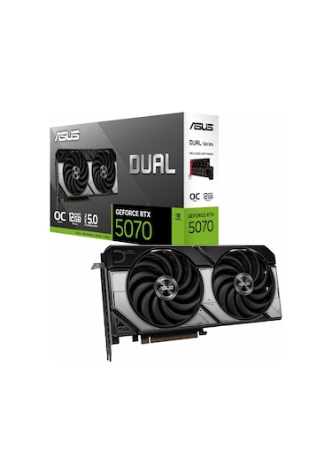 Asus Dual Geforce Rtx 5070 Oc 12gb Gddr7 192bit Hdmı/dp Ekran Kartı