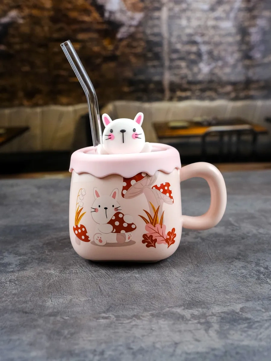 Repast Kapaklı Ve Pipetli Zaiyka 380 Ml Kupa 313628724 Pembe