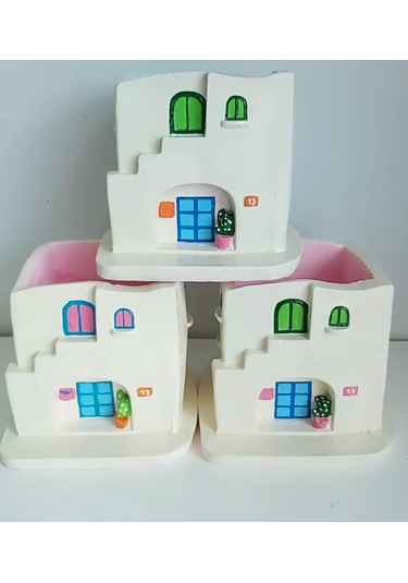 Alaçatı Evi Büyük Boy Saksı