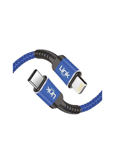Linktech K424 Type-C/Lightning Data/Şarj Kablosu Pd 20W 3A 1Mt