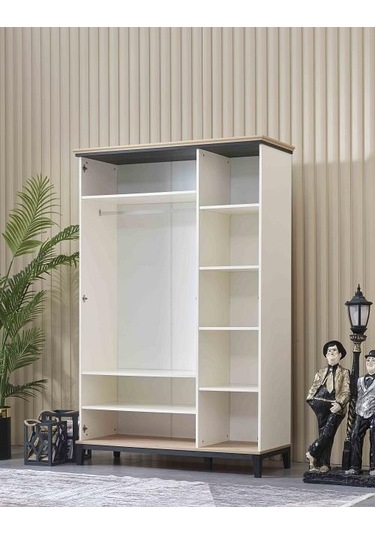 Dolap Urlu Boston 90422 Model Gardırop Yüksek Ayak 3kapı Kalite Malzeme El Yapım