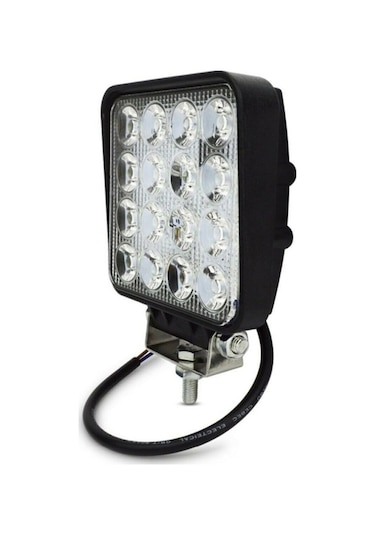 16 Led Off Road Kare Çalışma Lambası Sis Lambası 48 Watt (497763937)