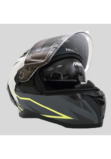Arwic Pro Model Kapalı Full Face Motosiklet Kaskı Ar939 Sarı