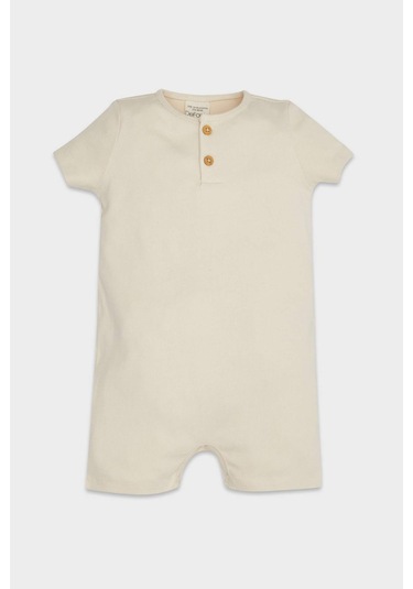DeFacto Erkek Bebek Yenidoğan Fitilli Kaşkorse Kısa Kollu Tulum D8328A5NSBG286 Bej DeFacto Erkek Bebek Yenidoğan Fitilli Kaşkorse Kısa Kollu Tulum D8328A5NSBG286 Bej