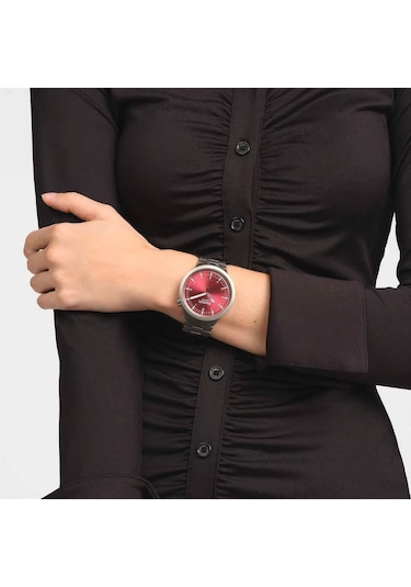 Swatch Sb07s104g Scarlet Shimmer Unisex Kol Saati