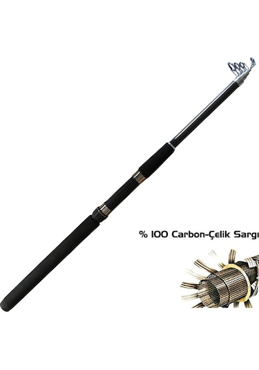 Zeus Teleskopik Carbon  Kamış 2.10 mt (5-25 Atar)