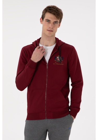 U.s. Polo Assn. Erkek Bordo Hırka Örme 50293649-vr014 Bordo