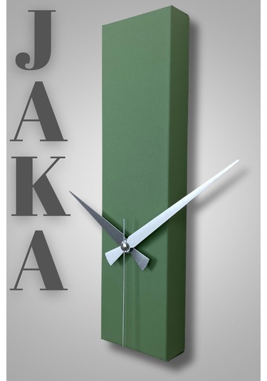Jaka Model Dekoratif Metal Akar Sessiz Mekanizmalı Duvar Saati 34 9,5 Cm Yeşil