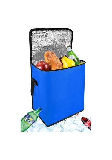 Kamp Plaj Çantası Termos Çanta Soğuk Sıcak Tutan Tutucu Isı Yalıtımlı Çanta Piknik Çantası Mavi