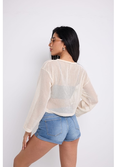 Uzun Kollu File Crop Ekru