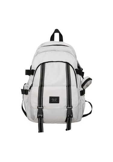 Erkek Ortaokul Lise Öğrencileri Ve Üniversite Öğrencileri Için Yeni Basit Büyük Kapasiteli Okul Çantası Ym3oyy Gri