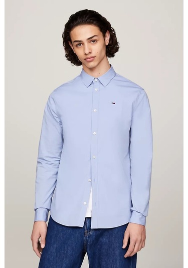 Erkek Tjm Original Stretch Gömlek Mor