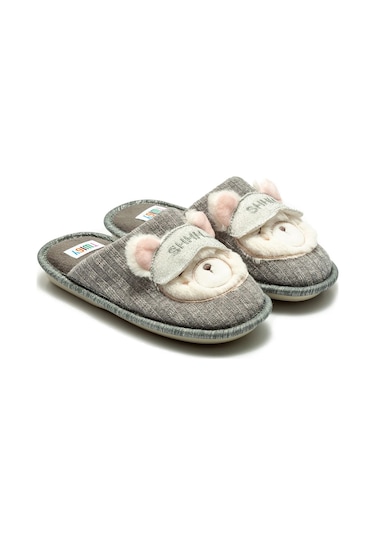 Twigy Nikki Çocuk Ev Terliği Gri 30/35 YY0416 Gri