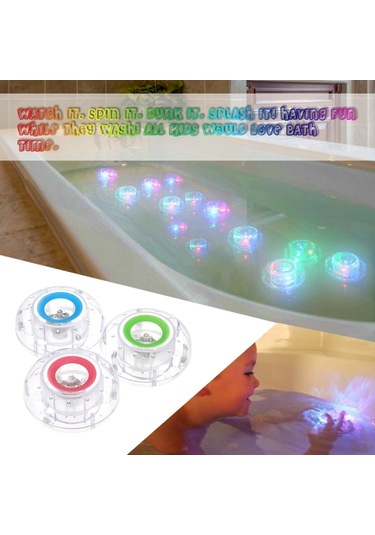 Sones 3pcs 3 Led Çarpıcı Yüzen Led Glow Show Yüzme Havuzu Lambası Çok Renkli