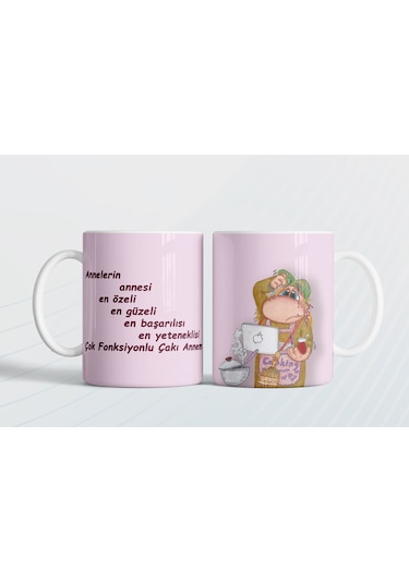 Annelerin Annesi, Özel, Güzeli, Başarılısı, Yeteneklisi Hediye Kupa Love Bug-t Pembe