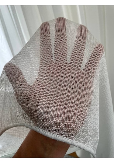 K.d.k Zemin 1x3 Sık Boru Pile Döner Tül Perde BEYAZ