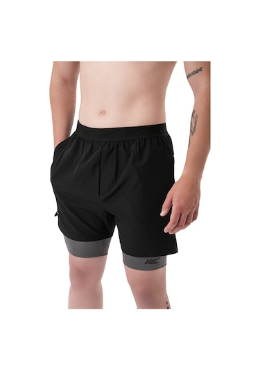 Musclecloth Training Erkek Şort Tayt Füme Gri