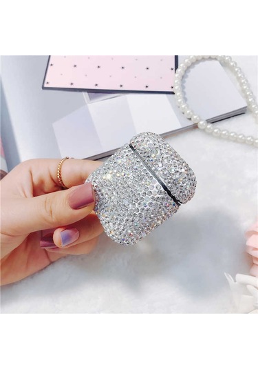 Noktaks - Airpods Uyumlu Airpods - Kılıf Diamond Silikon Kılıf - No3
