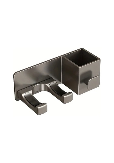 Willowhaven Gri Duvar Askılığı Kurutma Makinesi Rafı - Delme Yok, Sağlam, Ağırlık Taşıyan Gri