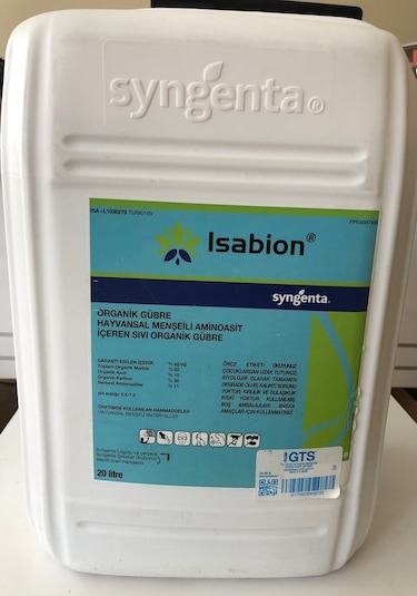 Isabion Hayvansal Menşeli Aminoasit Gübre 20 Litre