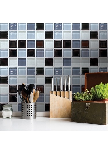 Yaleker Pvc 3d Mozaik Duvar Sticker, Otomatik Yapışkan, Dekoratif, Kolay Kurulum, Dayanıklı, Banyo/mutfak Uygun Diğer