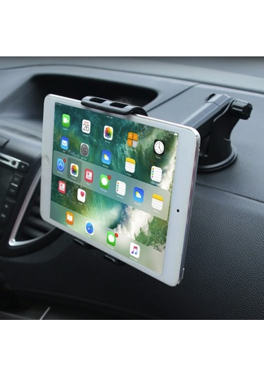 Araç İçi Vantuzlu Tablet Telefon Tutucu Ergonomik 360 Derece Torpido Cam Tablet Tutucu