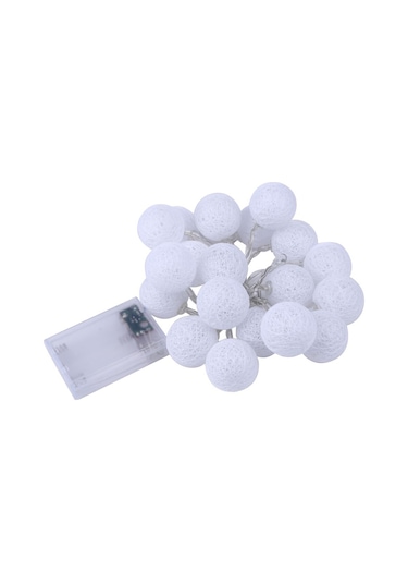 Yaozixa Halka Desenli 20 Led Işık Zinciri, Dışarıda/içeride Kullanım, Nikah/parti Dekorasyonu, Islak Ortamlara Dayanıklı, Sıcak Beyaz Işık Diğer