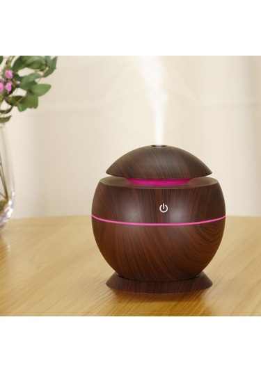 Suofeng 130ml Usb Ultrasonik Esansiyel Yağ Nemlendirici & Aromaterapi Difüzörü 7 Renkli Led Işık - Ev, Yatak Odası, Ofis İçin