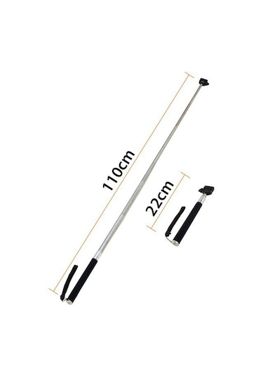 Sanger Sg-01 Selfie Çubuğu Monopod Siyah