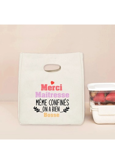 Menıscounter Öğretmen Termal Bento Çantası - Yemek Soğutucu Hediye Tote11 L MAvi